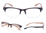 READING GLASSES 4 pack Half-rim Include Sun Readers