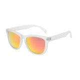 Polarized Wayfarer Sunglasses,Retro Unisex Clear Matt Frame TAC Mirrored Beach Sunglasses UV400