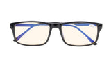 Reduces Eyestrain,Anti Blue Rays,UV Protection,Spring Hinges,Computer Gaming Reading Glasses