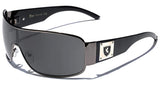 Men's Retro Fashion Shield Lens Aviator Sunglasses