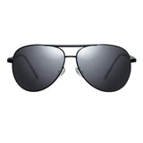 Mens polarized sunglasses Oval Aviator Polarized UV400 Sunglasses Black Blue