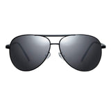 Mens polarized sunglasses Oval Aviator Polarized UV400 Sunglasses Black Blue