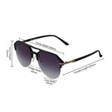 Fashion Polarized aviator Sunglasses for men women Metal&TR90 TAC JE0013