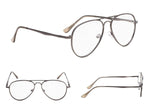4-pack Pilot Style Reading Glasses with Spring Temples Include Sun Readers