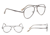 4-pack Pilot Style Reading Glasses with Spring Temples Include Sun Readers