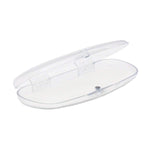 Magnet Buckle Frosted Translucent Eyeglasses Case Spectacles Box