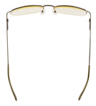 Anti Blue Rays,Reduce Eyestrain,Metal Frame Half-rim Computer Reading Glasses