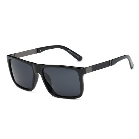 Trendy Oversized Square Aviator Polarized Sunglasses Wayfarer Style with Big Unbreakable Frame and Anti-glare Lens D54
