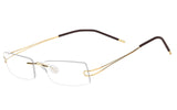 Pure Titanium Rimless Frame Prescription Hingeless Eyeglasses 52mm
