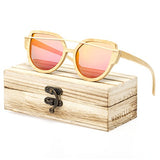 Women Bamboo Wood Polarized Sunglasses for Men with UV400 Glasses