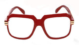 Men's Hip Hop 80's Gazelle Vintage Clear Lens Eye Glasses 607 Grandmaster Retro 80's