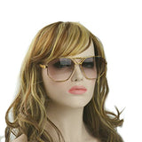 /unisex rectangular sunglasses special metal bridge
