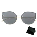 The New Selna Oversize Rimless Cat Eye Sunglasses