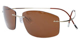 Rimless Titanium Frame Polarized Sunglasses