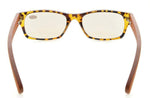 UV Protection,Anti Blue Rays,Reduce Eyestrain,Wood Arms,Computer Reading Glasses