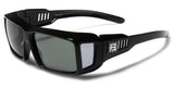 Polarized Rectangular Fit Over Sunglasses with Side Shields