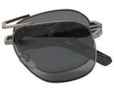 Limited Edition Metal Alloy Frame Folding Compact Pocket Aviator Sunglasses