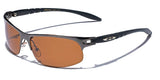 Polarized Half Frame Men's Wrap Around Fishing Golf Driving Sports Sunglasses