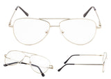 READING GLASSES 5 pack Pilot Style Small Frame Include Sun Readers