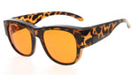 Anti-Blue Light Blocking Glasses,Fit Over Reading and Prescription Glasses
