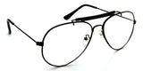 Classic Aviator Photocromic Transition Clear Lens Metal Eyeglasses Sunglasses