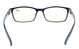 UV Protection,Anti Blue Rays,Reduce Eyestrain,Crystal Vision Computer Reading Glasses