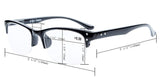 UV Protection,Anti Blue Rays,Reduce Eyestrain,Half-Rim Computer Reading Glasses