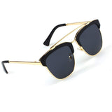 Polarized Sunglasses for Women Semi Rimless Sunglasses/Cat Eye Sunglasses/Retro Round Sunglasses UV Protection Eyewear