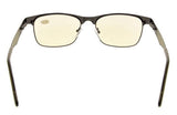 UV Protection,Anti Blue Rays,Reduce Eyestrain,Metal Frame Computer Reading Glasses