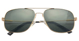 Fashion Double Metal Bridge Crossbar Aviator Sunglasses Polarized