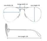 - Aviator Silver Mirror or Color Mirror Metal Frame Sunglasses