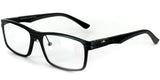 Men's Alumni RX05 Retro Square Aluminum RX-Able Frames (Black +2.00)