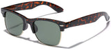 Polarized Half Frame Classic Retro Sunglasses