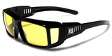 Polarized Rectangular Fit Over Sunglasses with Side Shields
