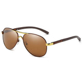 Men's Aviator Sunglasses Polarized Metal Frame UV400 Protection