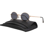 90's Vintage Small Oval Sunglasses Tinted Lens Tiny Metal Shades For Men Women 87156