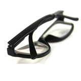 Nearsighted Wayfarer Retro Classic Oval Style Shape Clear Lens Rx-Able Driving Glasses Myopia Scratch Resistant Lenses Comfort Fit + FREE Hard Case + Storage Pouch (THESE ARE NOT READING GLASSES)