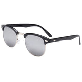 New Vintage Classic Half Frame Semi-Rimless Wayfarer Clear Lens Glasses