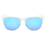 Unisex Semi Rimless Sunglasses Polarized Color Mirror Retro Glasses