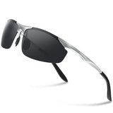 Men's Driving Polarized Sunglasses for Men Al-Mg Metal Frame Ultra Light PA03