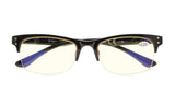 UV Protection,Anti Blue Rays,Reduce Eyestrain,Half-Rim Computer Reading Glasses