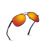 Premium Military Style Sunglasses Polarized Aluminum Oval/Rectangular Glasses 60mm/62mm PT088