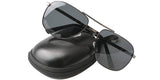 Limited Edition Metal Alloy Frame Folding Compact Pocket Aviator Sunglasses