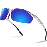 Men's Fashion Polarized Sunglasses for Men Driving Golf Al-Mg Metal Frame