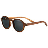 Real Wood Sunglasses For Women Round Polarized UV400 Protection Eco Friendly