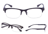 READING GLASSES 4 pack Half-rim Include Sun Readers