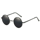 Retro Round John Lennon Polarized Sunglasses Small Metal Frame Hippie Sun Glasses