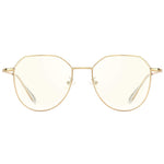 Aviator Irregular Metal Eyeglasses Non-prescription with Blue Light Blocking Lens