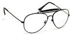 Aviator Clear Lens Glasses Eyeglasses Metal Frame