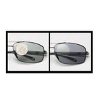 /Polarized Photochromic Lens Day and Night Al-Mg Frame Driving Photosensitive Sunglasses for Men